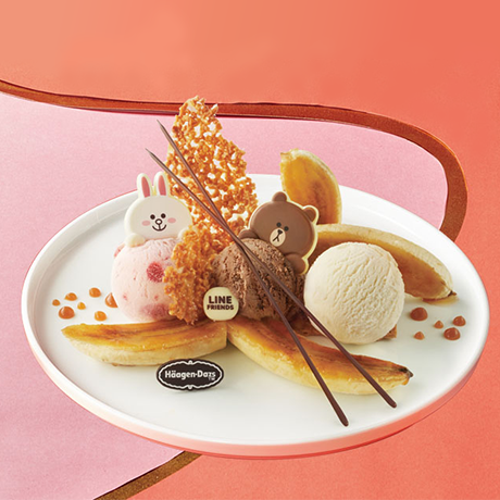 line cute waffle cone creation